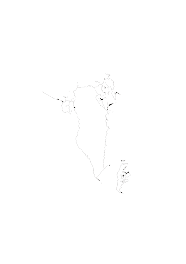Bahrain map Image.